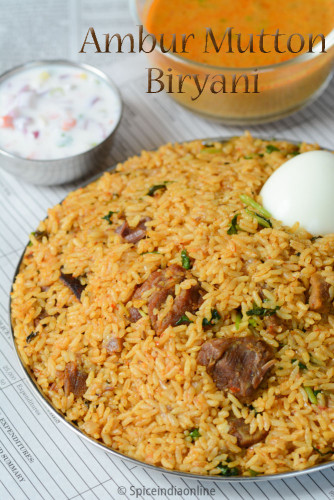 AMBUR MUTTON BIRYANI RECIPE - ARCOT STYLE BIRYANI — Spiceindiaonline