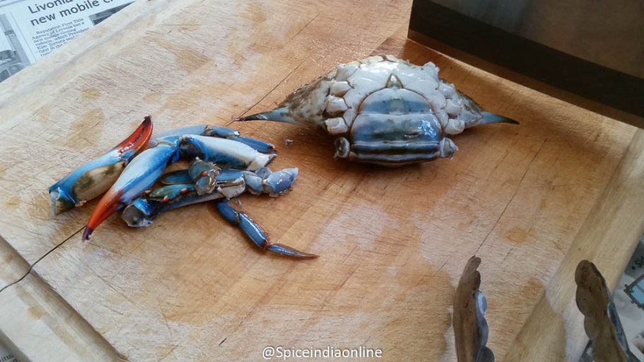 crab openin underbelly flap