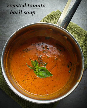 Roasted Tomato Basil Soup Spiceindiaonline