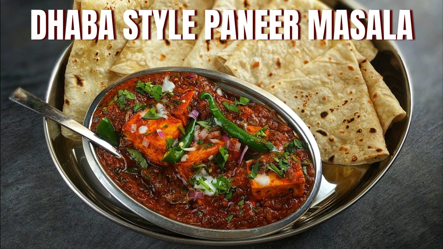 Dhaba Style Paneer Masala Recipe Spiceindiaonline