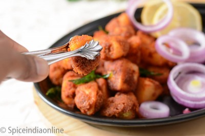 ALOO 65 RECIPE - Potato 65 — Spiceindiaonline