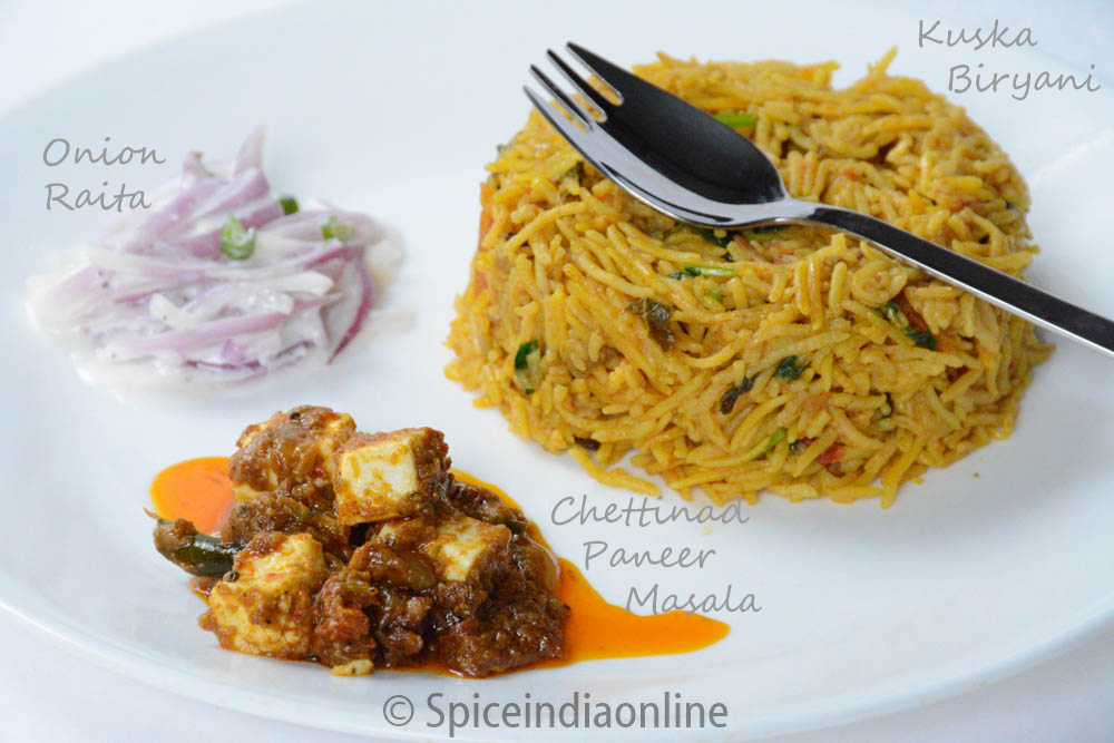 Indian Lunch Menu Recipes