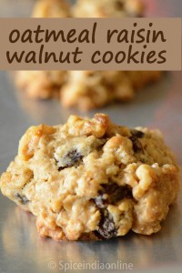 Oatmeal Raisin Walnut Cookies — Spiceindiaonline