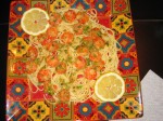 shrimp scampi with linguine  pasta